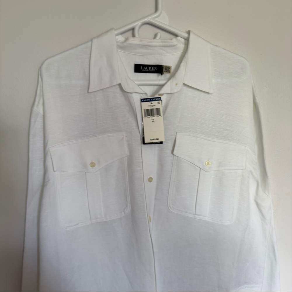 Ralph Lauren Classic White Shirt Dress - Picture 6 of 9